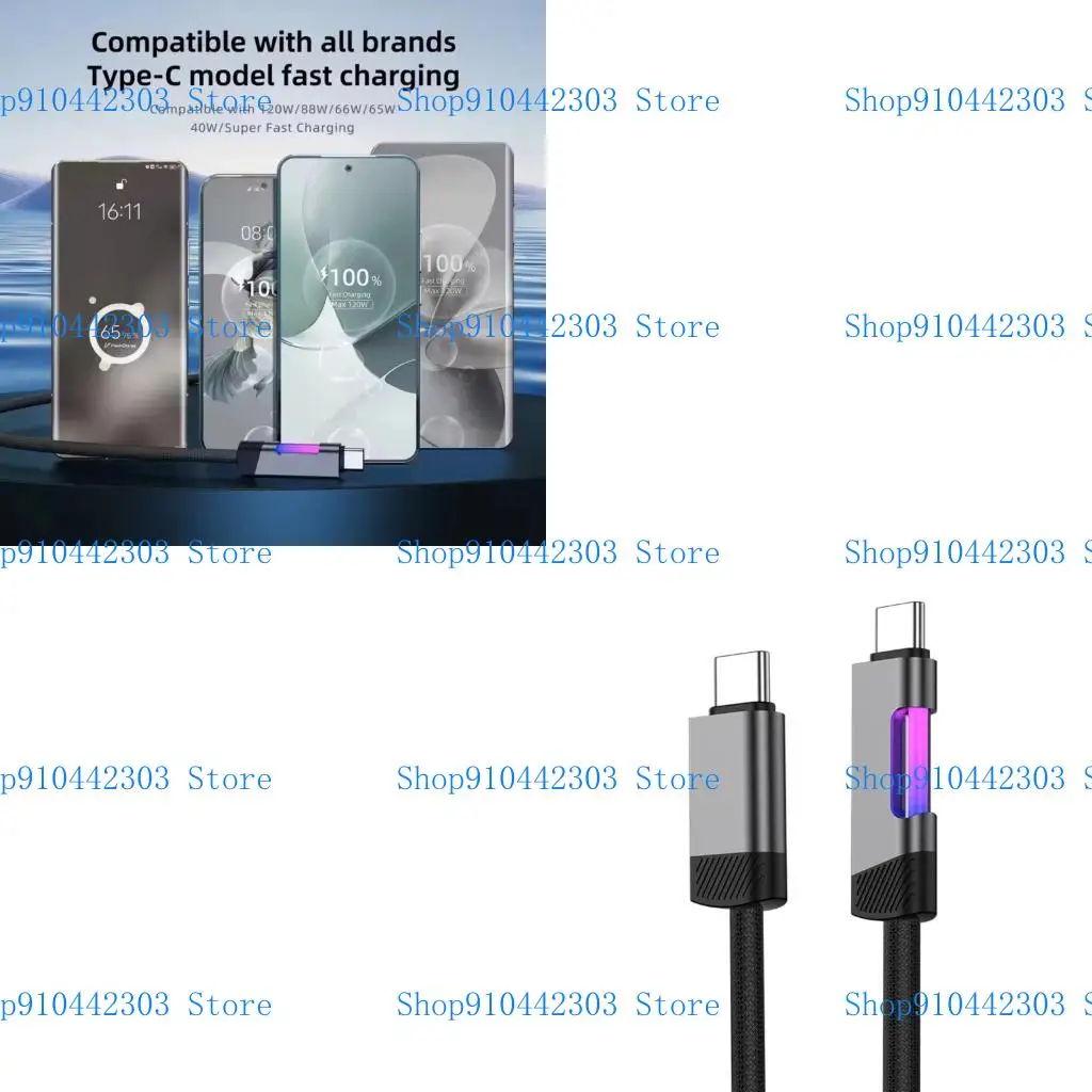 

L4MD Intelligent Type C Charging Cord 100W Fast Speed Power Delivery Alloy Texture