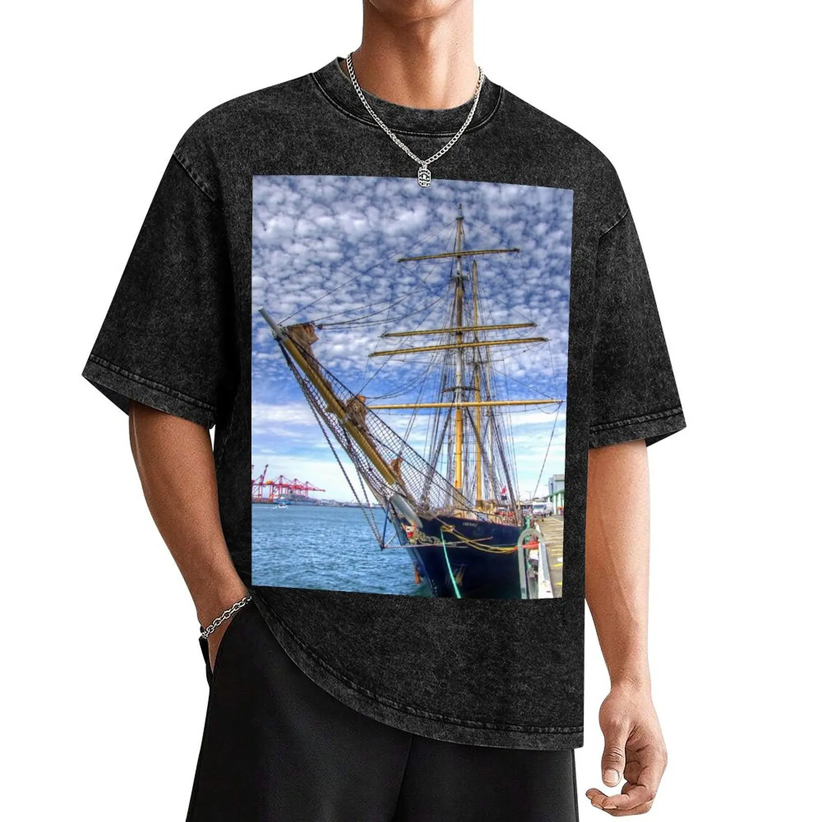 The Port of Fremantle WA - HDR T-Shirt quick drying heavyweights mens designer clothes