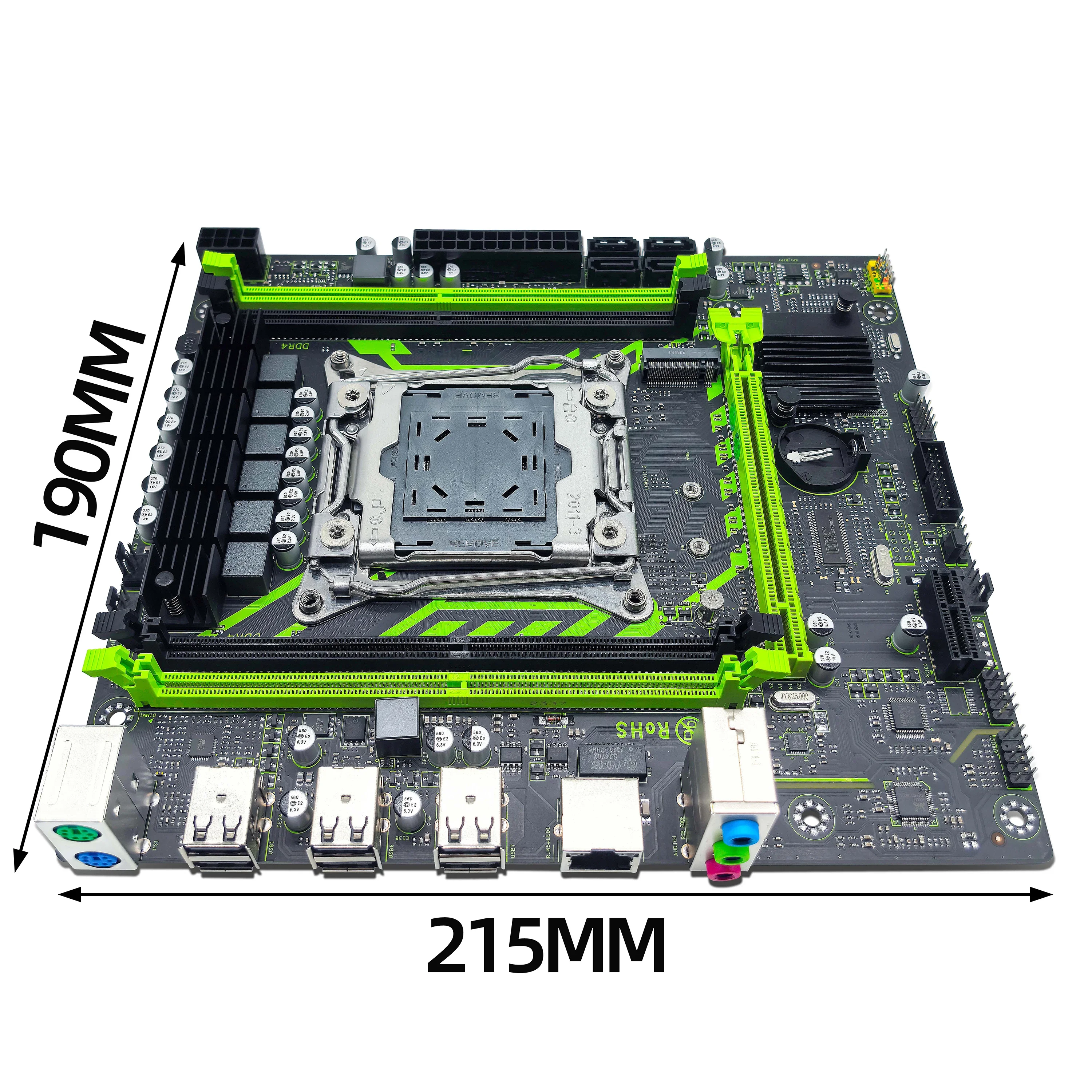 قاعدة Juego de placa ZSUS X99-8D4 con LGA2011-3 Xeon E5 2650 V4 CPU DDR4 16GB (1*16GB) 2133MHZ ميموري رام NVME M.2 SATA