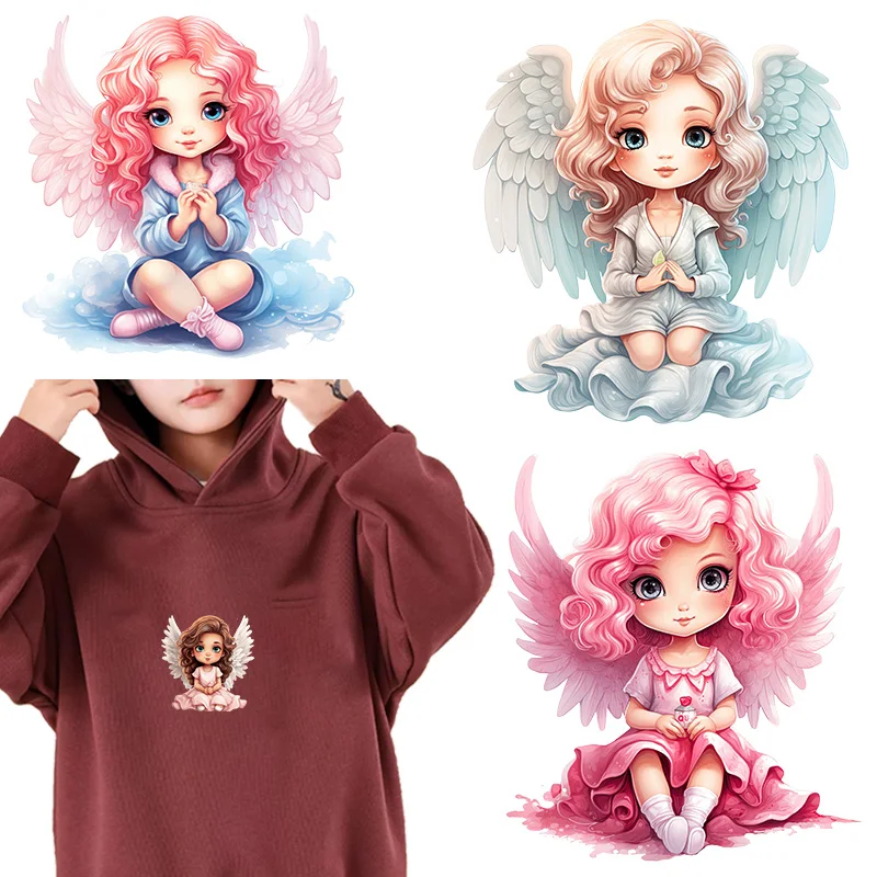 dream cherub dtf Heat Transfer iron on transfer for clothing Thermal for Clothing Iron On Patches Iron On Patches For Clothing.