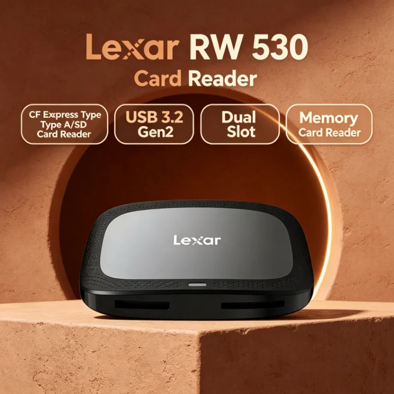 Lexar CFexpress Type A / SD Memory Card Reader CFA Max 900MB/s USB 3.2 Gen2 RW530 SD Card Reader Dual Slot