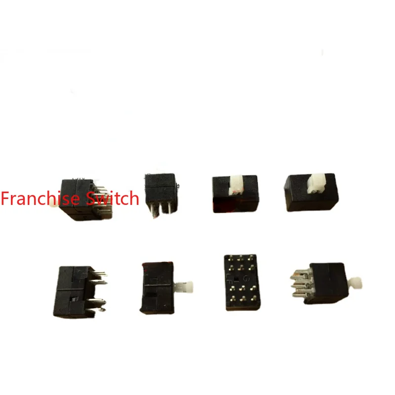 10PCS Power Switch Self-locking  8.5*13 Tact  Double Row 12 Pins High Quality Mixer Buttons