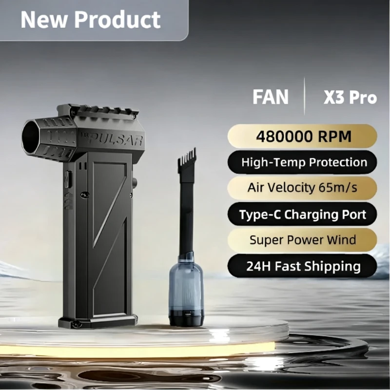 

Электрический турбовентилятор, портативный очиститель, 48000000 об/мин, струйный вентилятор, инструмент для выдувания автомобиля, 4 передачи, регулируемая скорость ветра, 75 м/с