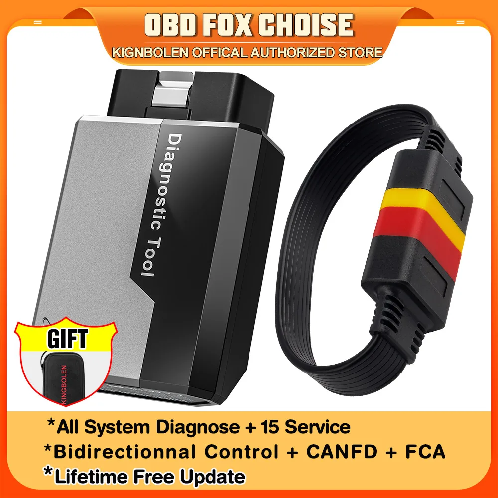KINGBOLEN EDIAG ELITE OBD2 Scanner All System Car Diagnostic Tool 15 Service Bidirectional Conrol Lifetime Free Update
