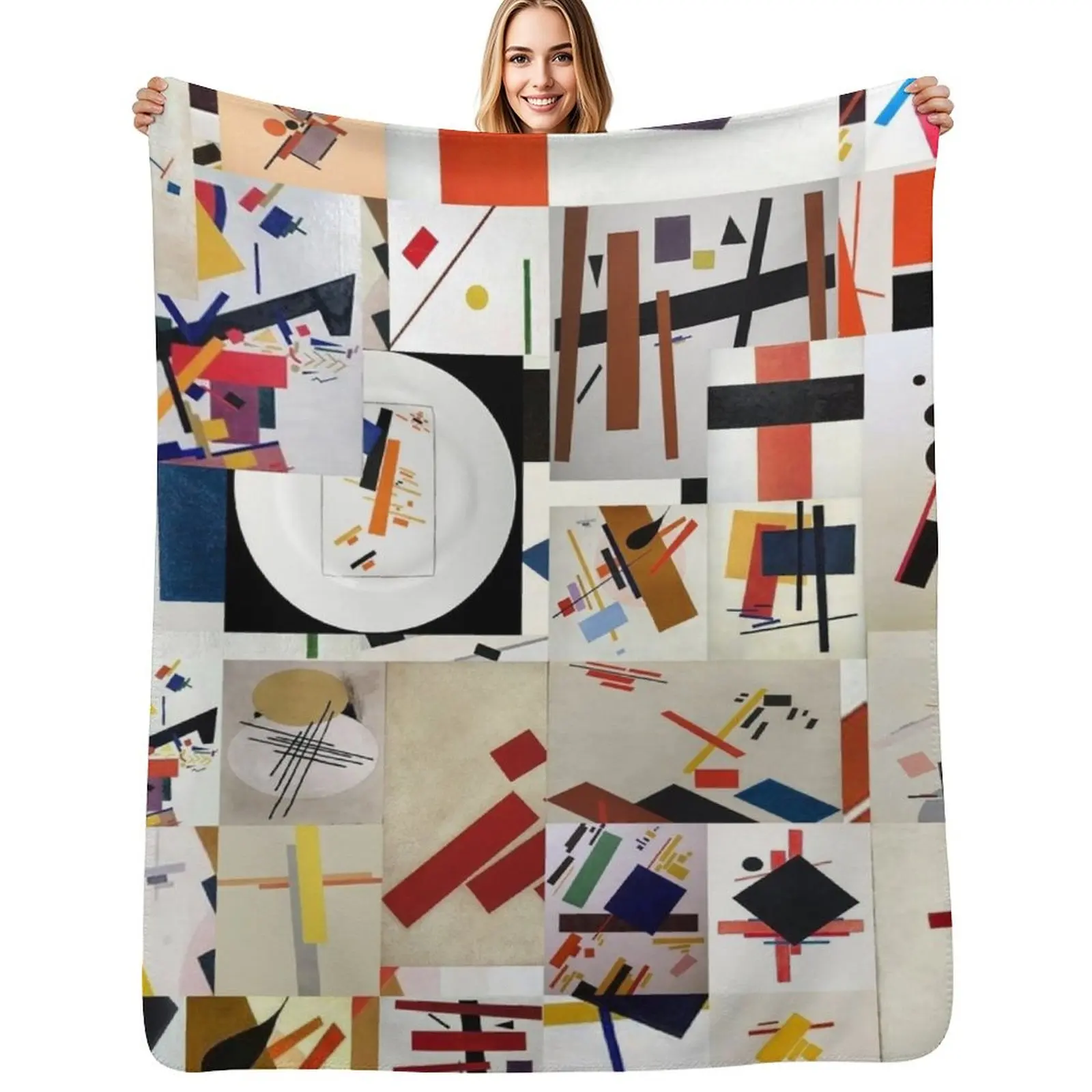 

Kazimir Malevich Throw Blanket Bed linens Large anime Blankets