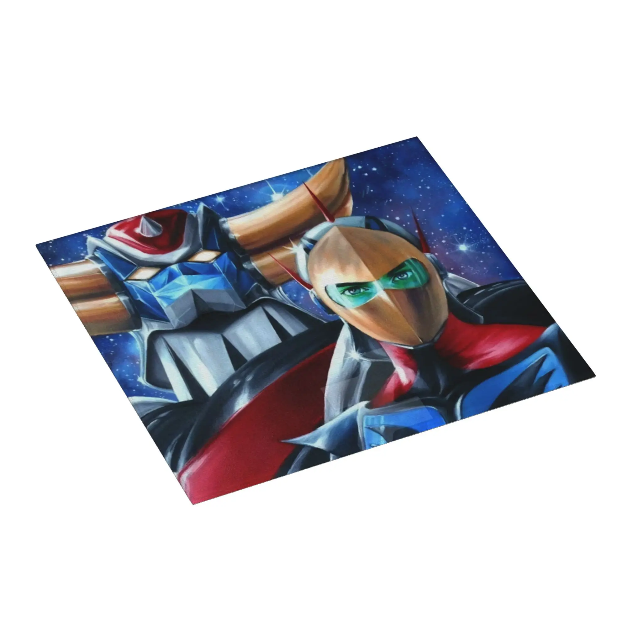 Drying Mat For Kitchen Goldorak Grendizer Actarus Barware Tableware Reusable UFO Robot Goldrake Washable Kitchen Sink Drying Pad