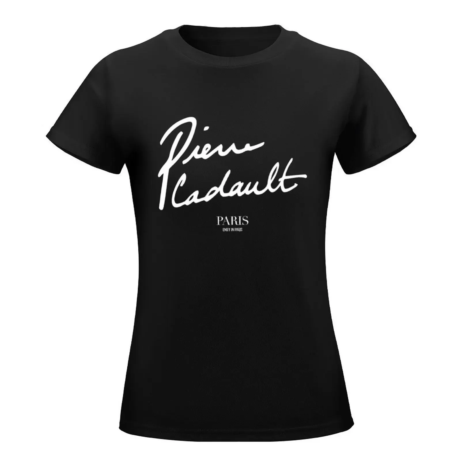 Emily In Paris Pierre Cadault T-Shirt shirts graphic tees plus size tops black t-shirts for Women