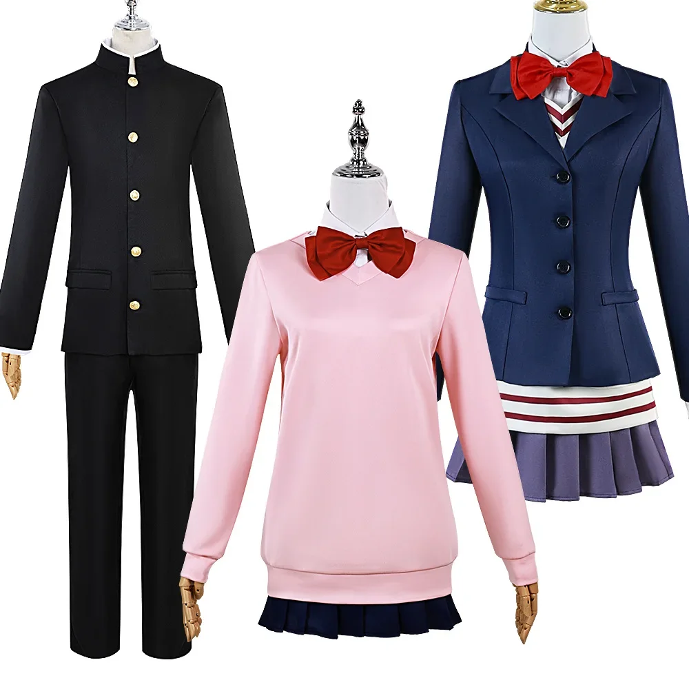 Anime Dandadan DAN DA DAN Ken Takakura Momo Ayase Cosplay Aira Shiratori Costume Wig Black Uniform Hoodies Skirt Wig Man Woman