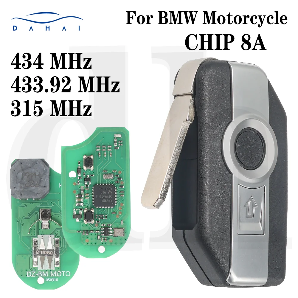 DaHai Motorcycle Remote Key 8A Chip FSK 315/433.92/434 MHz KEYDIY DZ-BM PCB For BMW Motorcycle R1200 R1250 K1600 F750GS