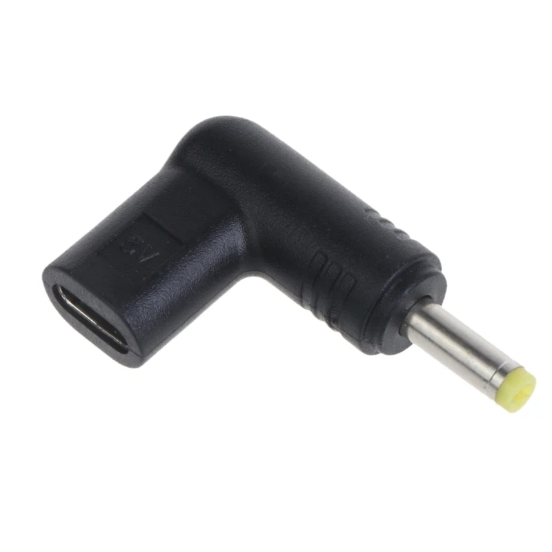 E9LB Tipo-C Fêmea para 4.0x1.7mm 5V Macho Adaptador Conversor para Energia do Computador