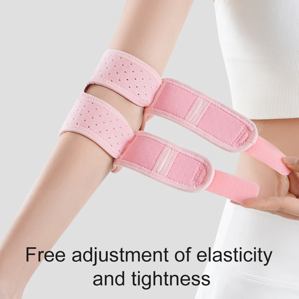 1 قطعة دعامة المرفق القابلة للتعديل لصالة الألعاب الرياضية ورفع الأثقال والتنس ، غلاف دعم الذراع من النيوبرين المسامي لتخفيف آلام المفاصل والتعافي