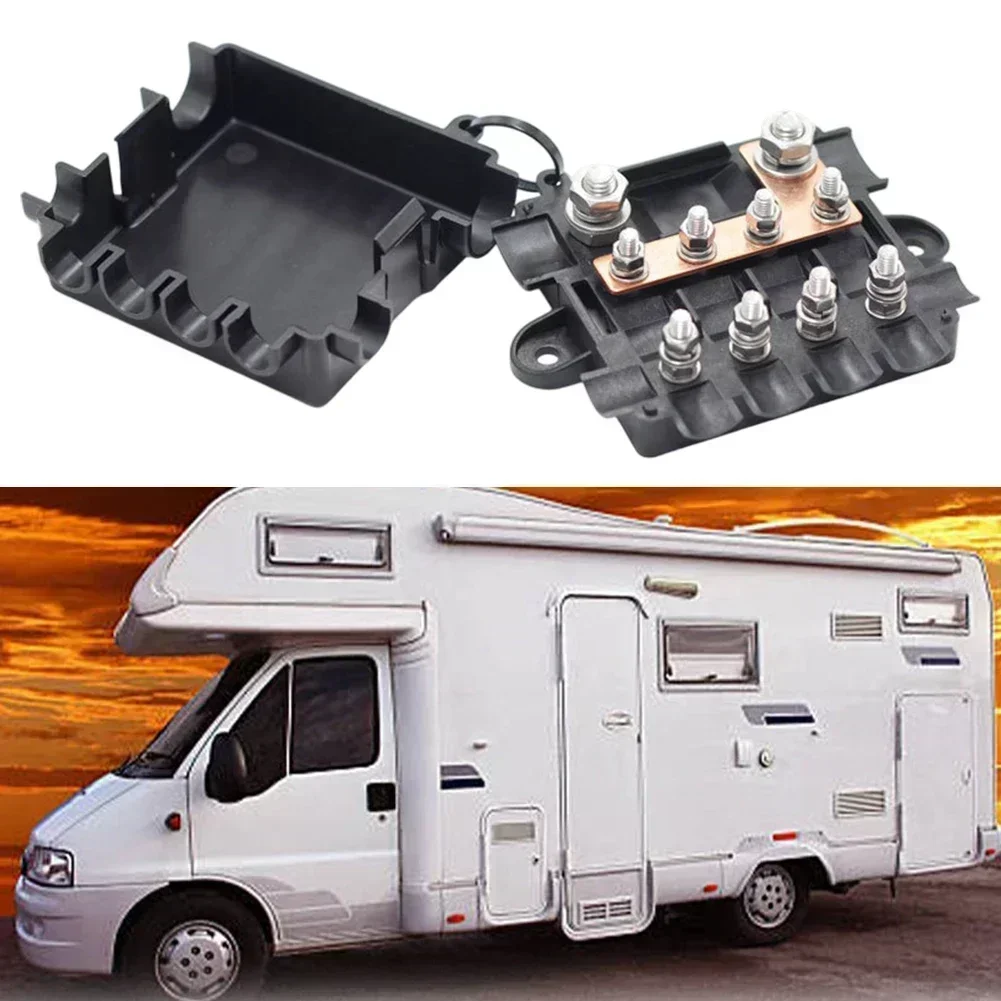 R With Overload Protection 1 In 4 Out And 2 In 4 Out Bolt Type Design For Secure Multi-Device Connection Copper Contacts 12-48V