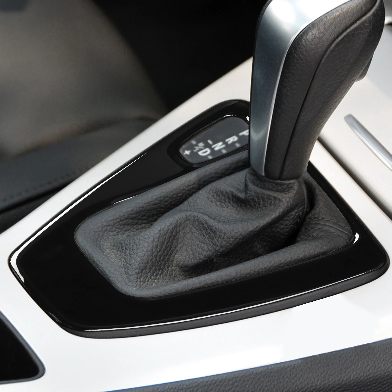 For BMW 3 Series E90 E92 2005-2008 2010 2011 2012 Accessories Black Car Interior Gear Shift Panel Decal Decorative Cover Trim