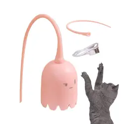 Cat Wand Toy Automatic Silicone Tail Teaser Toy Mimicking Animals Swing Tail Interactive For Bored Indoor Cats And Kittens