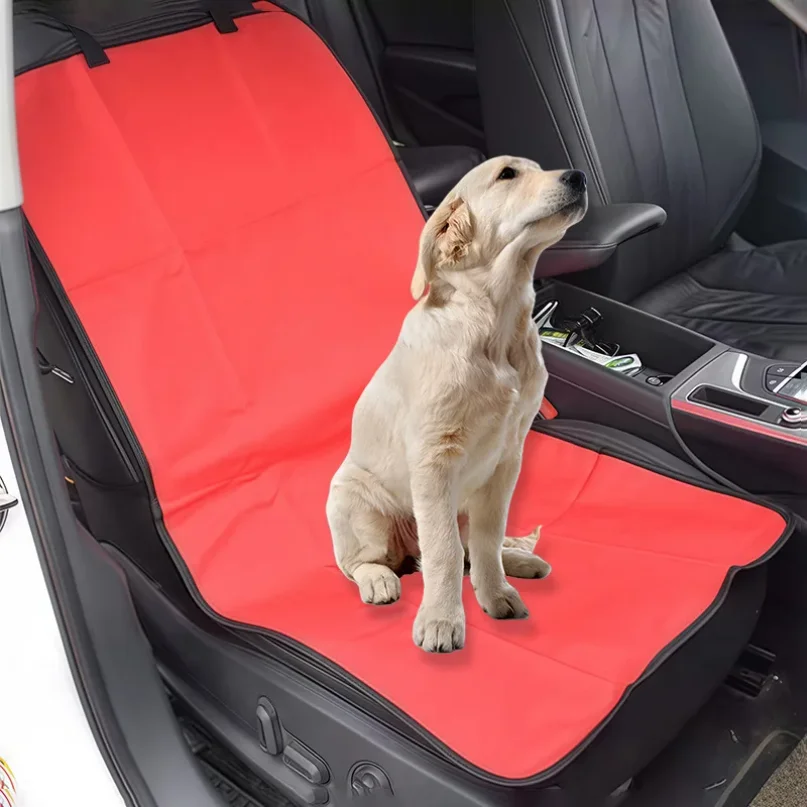 Thickened Waterproof Car Front Single Seat Cushion, Passenger Seat Pet Cover Protector Mat, Safety Travel Pad for Dogs & Cats