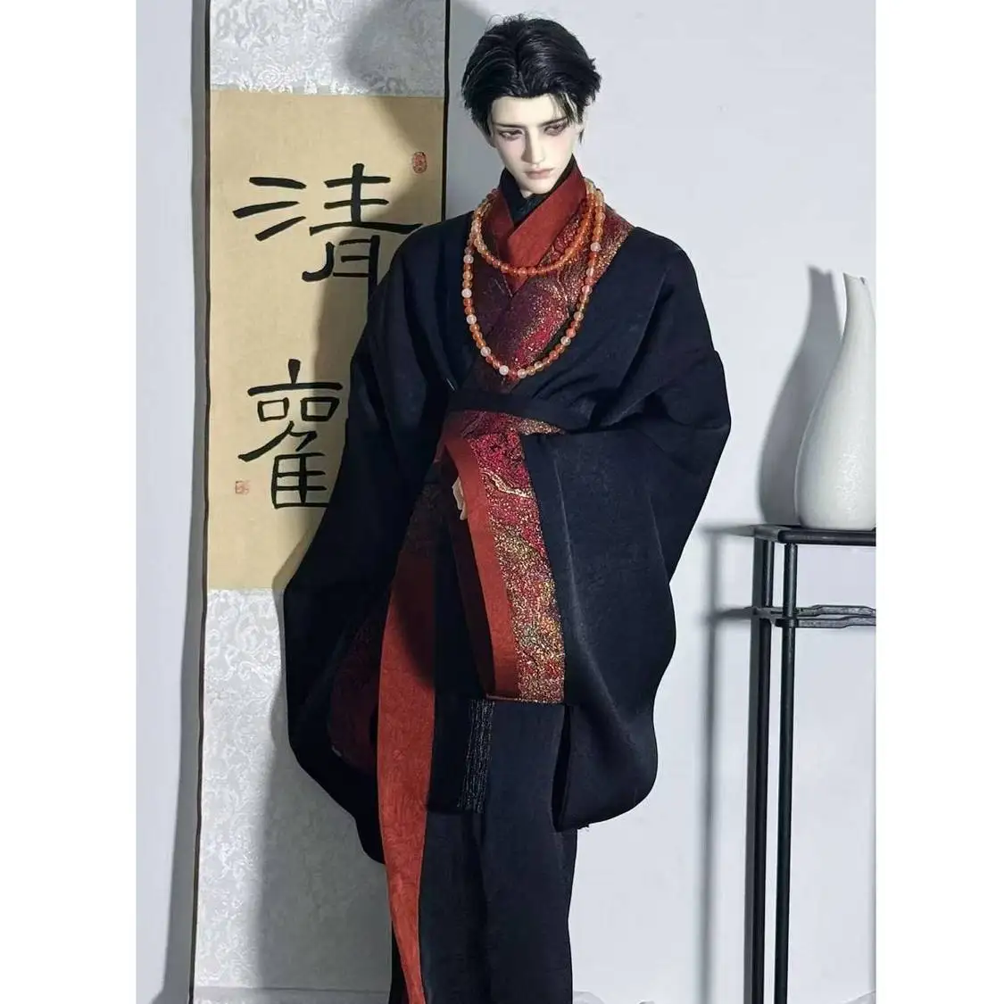 1/3 Doll's Clothes Suit for 70-75cm Male Bjd Doll Chinese Ancient Clothing Dress Up Toys Play House Doll Accessories, No Doll