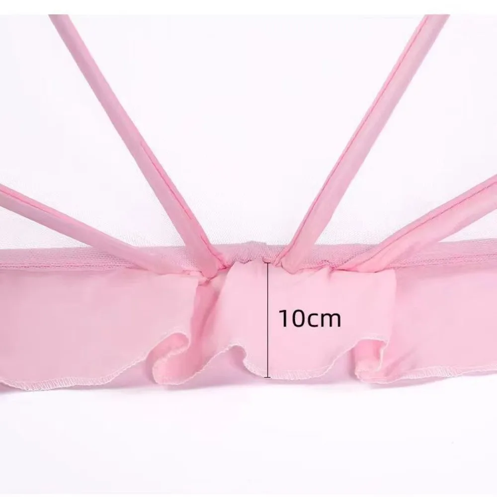 Baru Tempat Tidur Lipat Kelambu Aksesoris Bayi Plastik Kanopi Bayi Yurt Penutup Nyamuk Kerai Yang Belum Diputuskan