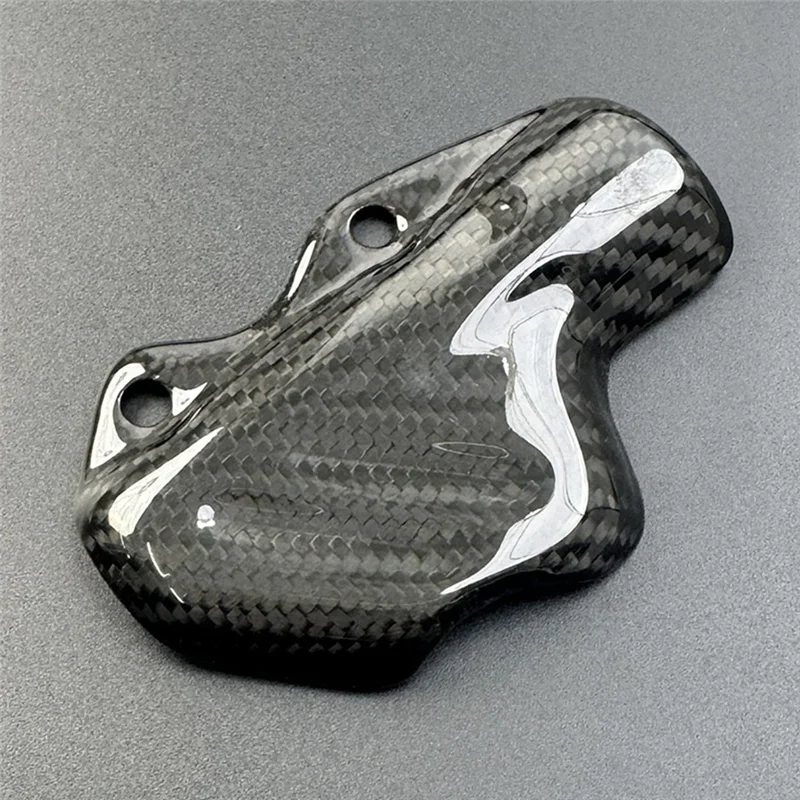 A66P-Motorcycle Carbon Fiber Rear Brake Pump Cover For DUCATI Panigale V4 S R V2 Streetfighter V4/S Protection Cap