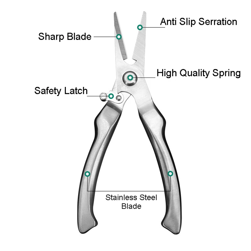 Dobeli Alle Stahl Gartenschere Obst Bäume Bonsai Blumen Garten Tools Große Größe Splitter Gerade Kopf Kran Gargen Schere – Detail 6