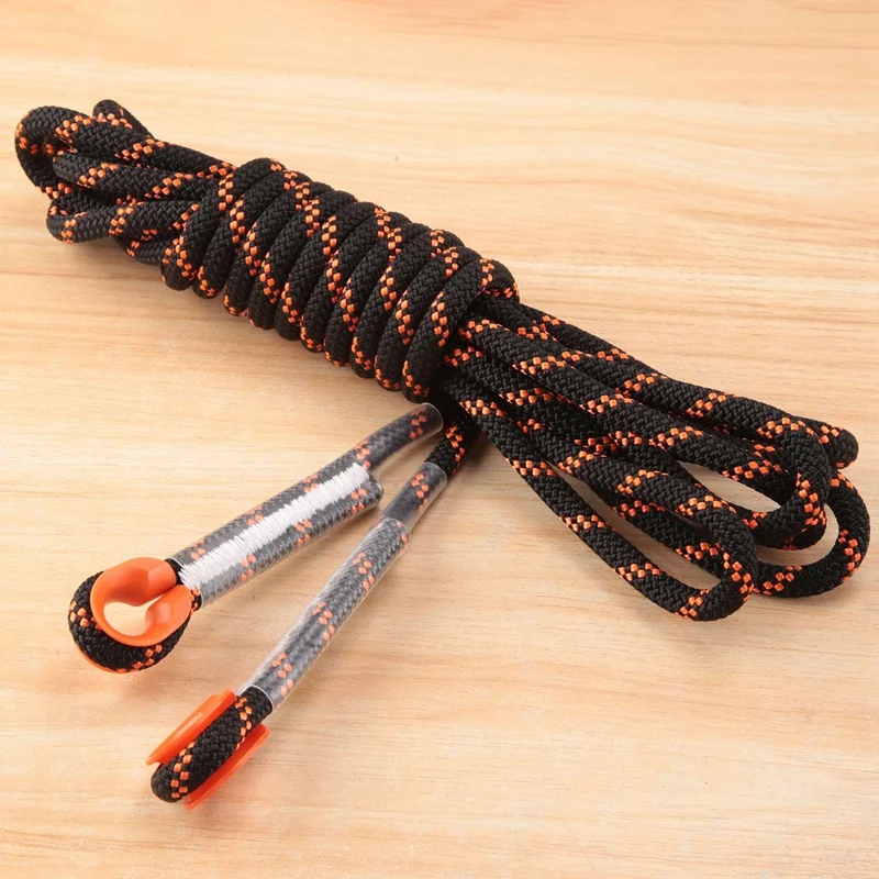 5M 8 Mm Thickness Tree Rock Climbing Cord Outdoor Safety Hiking Rope High Strength Safety Sling Cord Rappelling Rope