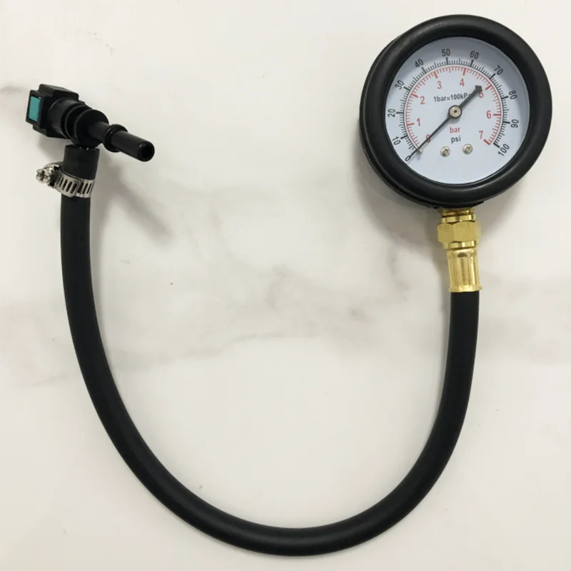 Automobile Fuel System Gasoline Pressure Gauge Motorcycle Car Fuel Pressure Gauge Car Gasoline Pressure Gauge Meter Tester Tool