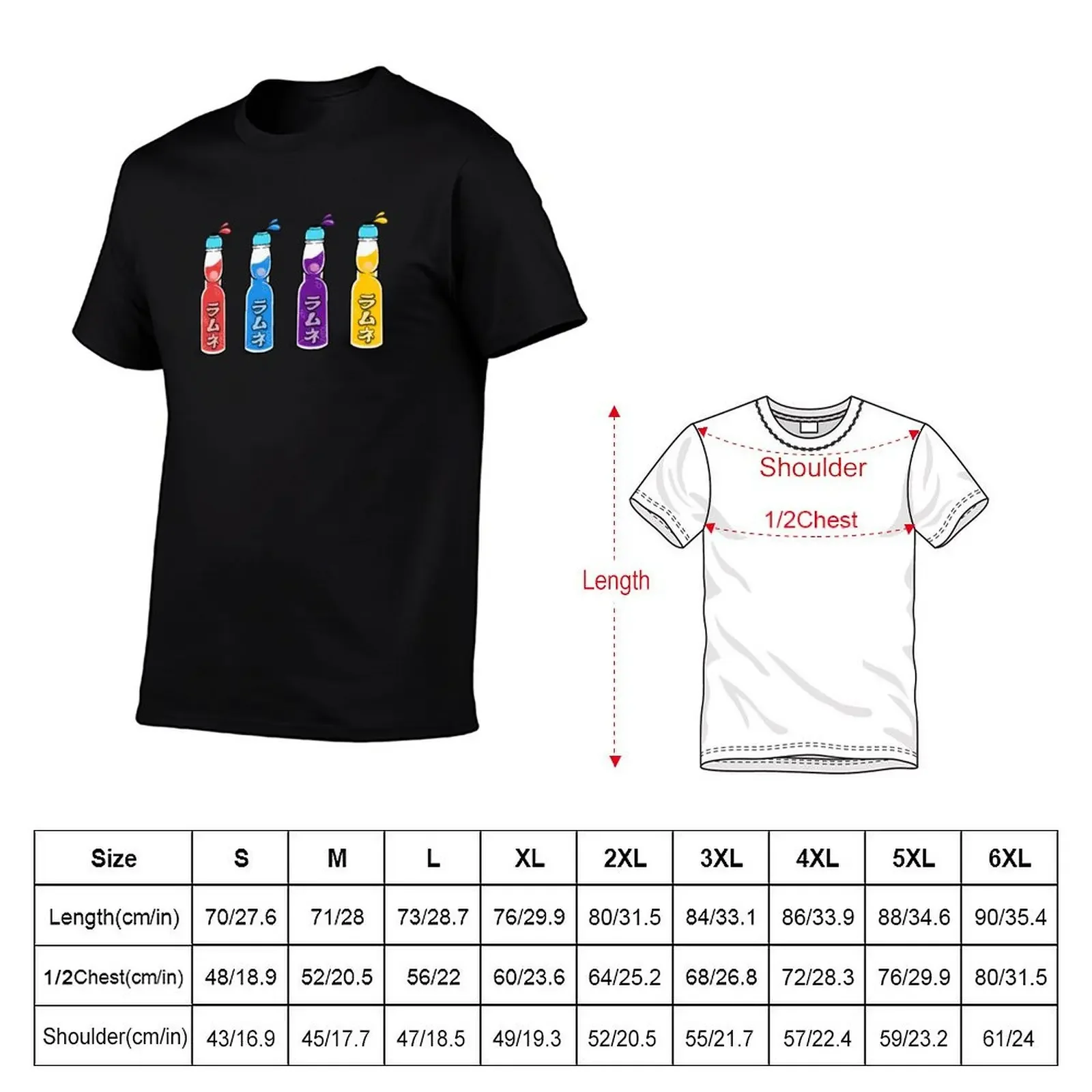 Ramune Set T-Shirt plus size tops summer 2025 slim fit t shirts for men