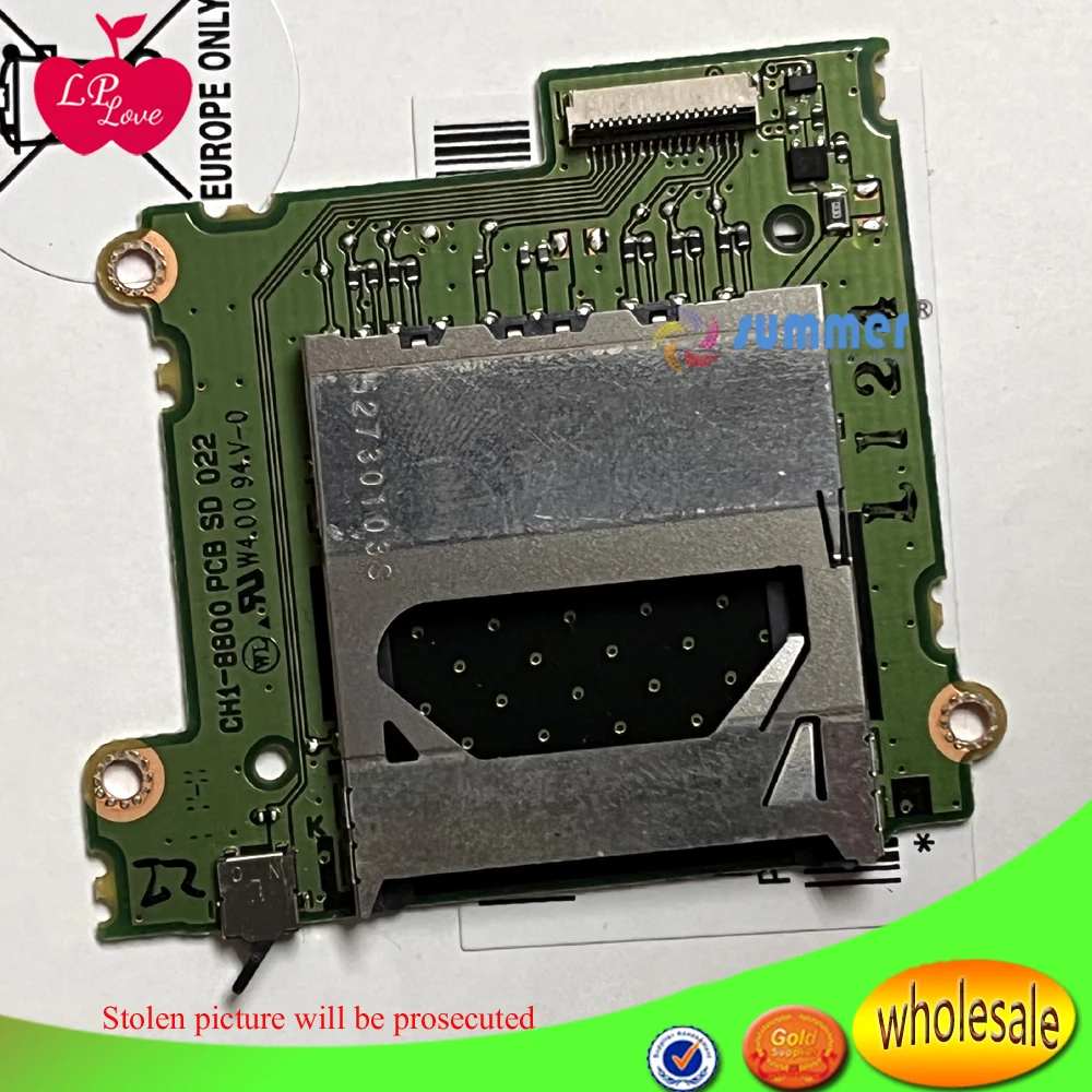 For Canon For EOS 1100D Rebel T3 Kiss X50 SD Memory Card Slot Board PCB Ass'y CG2-2946-000