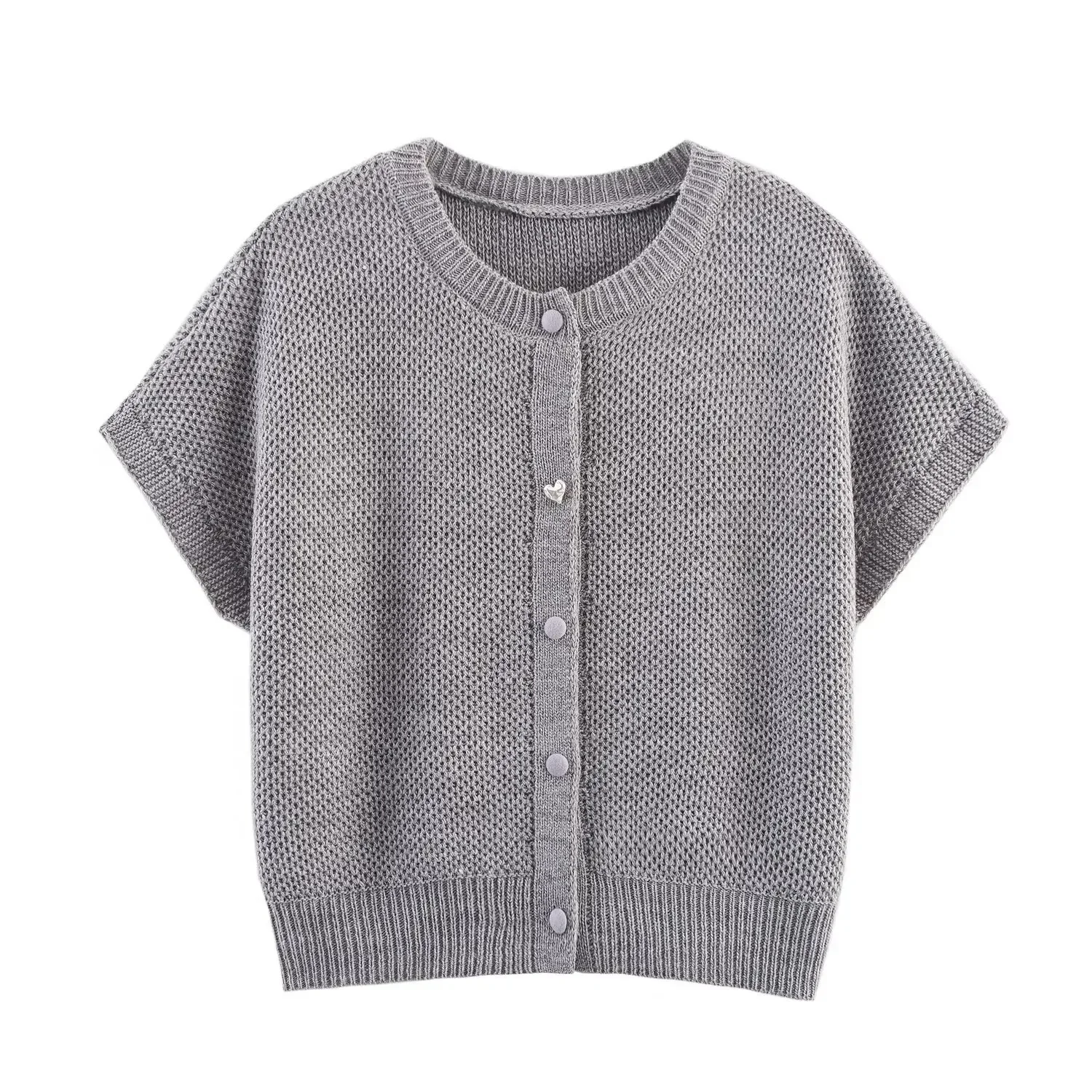 

Knitted Cardigans Fashion Casual Knitwear Sweater Tops Loose Casual Knitted Vest Women's New Style V-neck Pullover Top