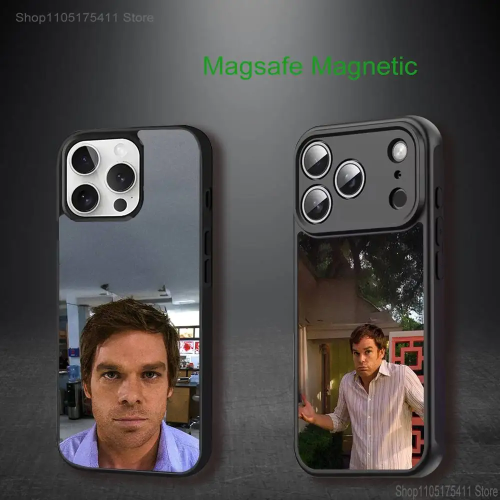 

TV D-Dexter M-Morgan Phone Case For iPhone 17,16,15,14,13,12,11,Pro,Max,Plus,Mini,SE4,E Magnetic Magsafe Wireless Charging