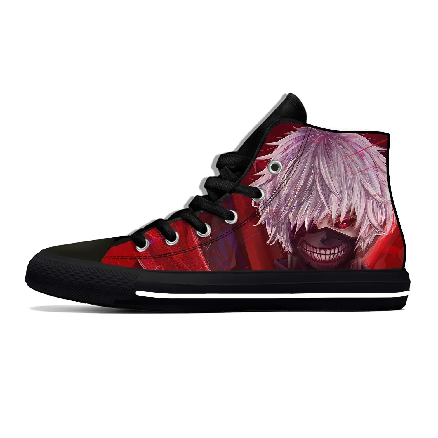 

Hot Cool Japanese Anime Manga Kaneki Ken Tokyo Ghoul Breathable Casual Shoes High Top Lightweight Board Shoes Men Women Sneakers