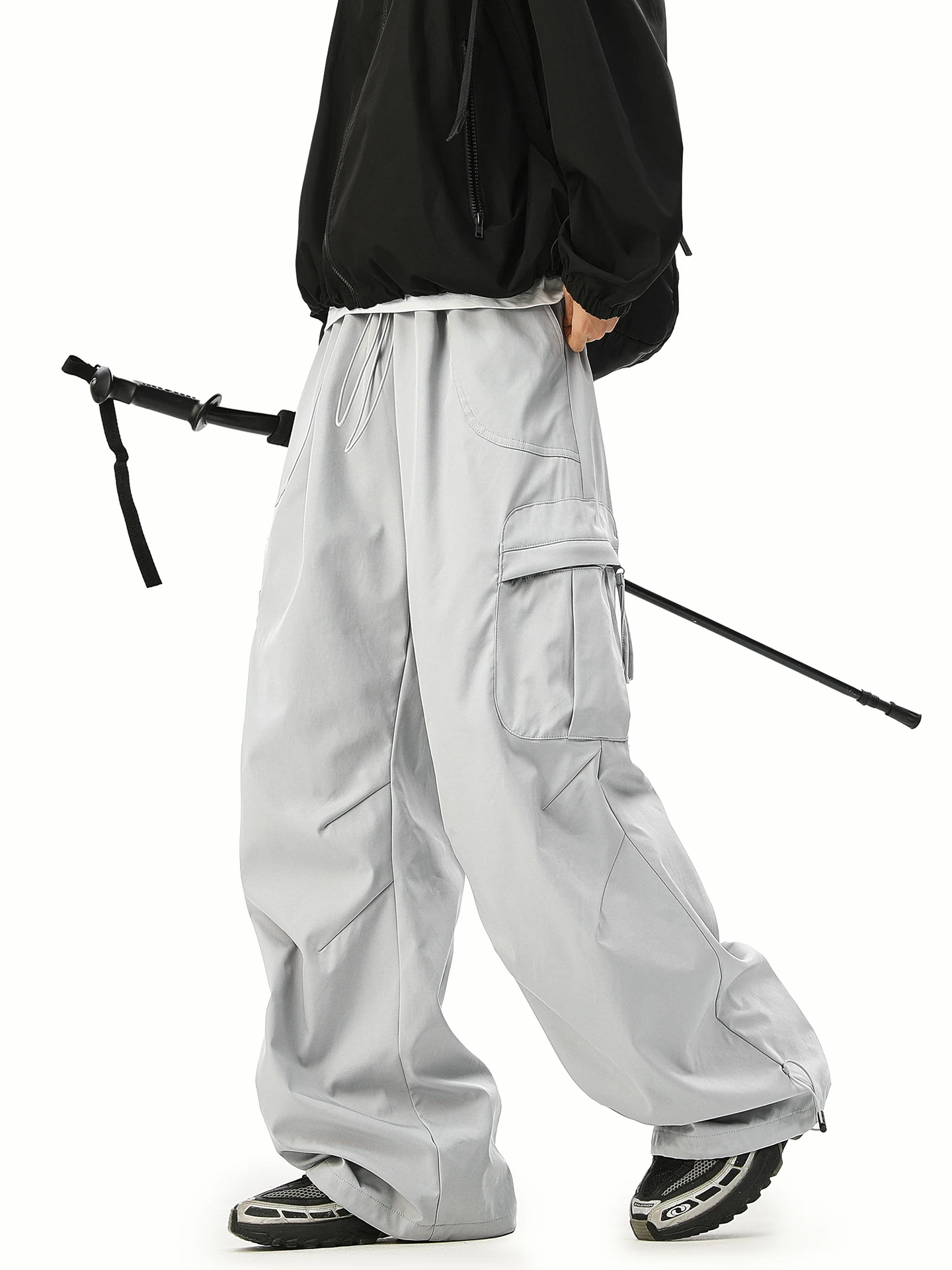 

Boyue Mountain Series High Street Workwear Pants Men's Women's Casual Faionable Wide Leg Trousers Spor Hip Hop Sle