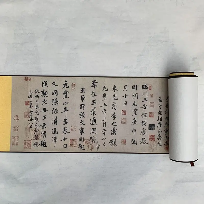 Lanting Prologue Scroll Painting 1:1 Full Picture Decorative Painting Line Calligraphy Wang Xizhi HD Reproduction
