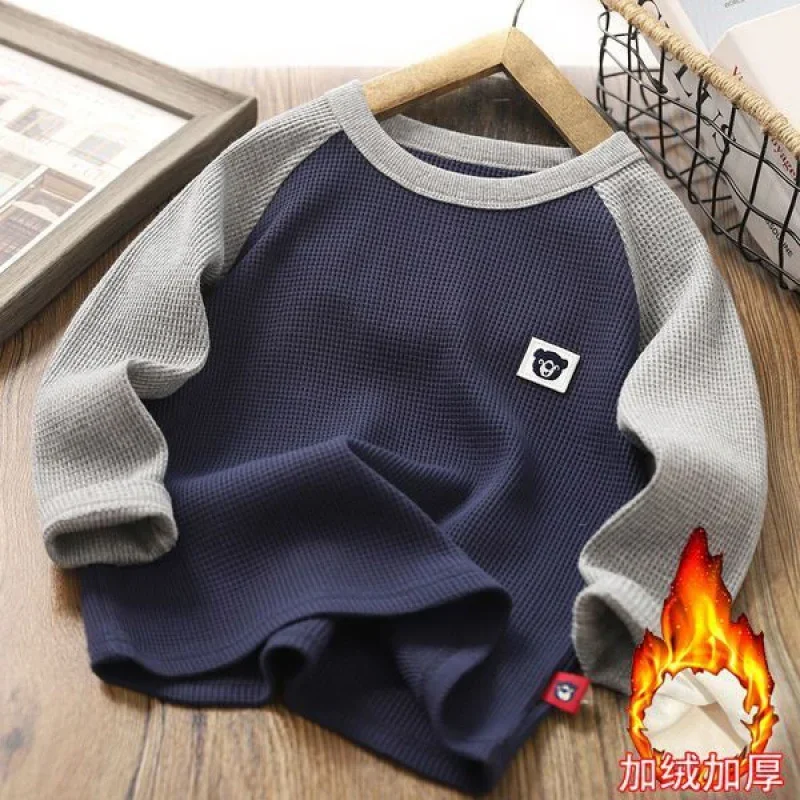 

Boys Hoodies Sweatshirts Cotton Tops Outwear 2024 Elegant Spring Autumn Kids High Quality Children's Clothing