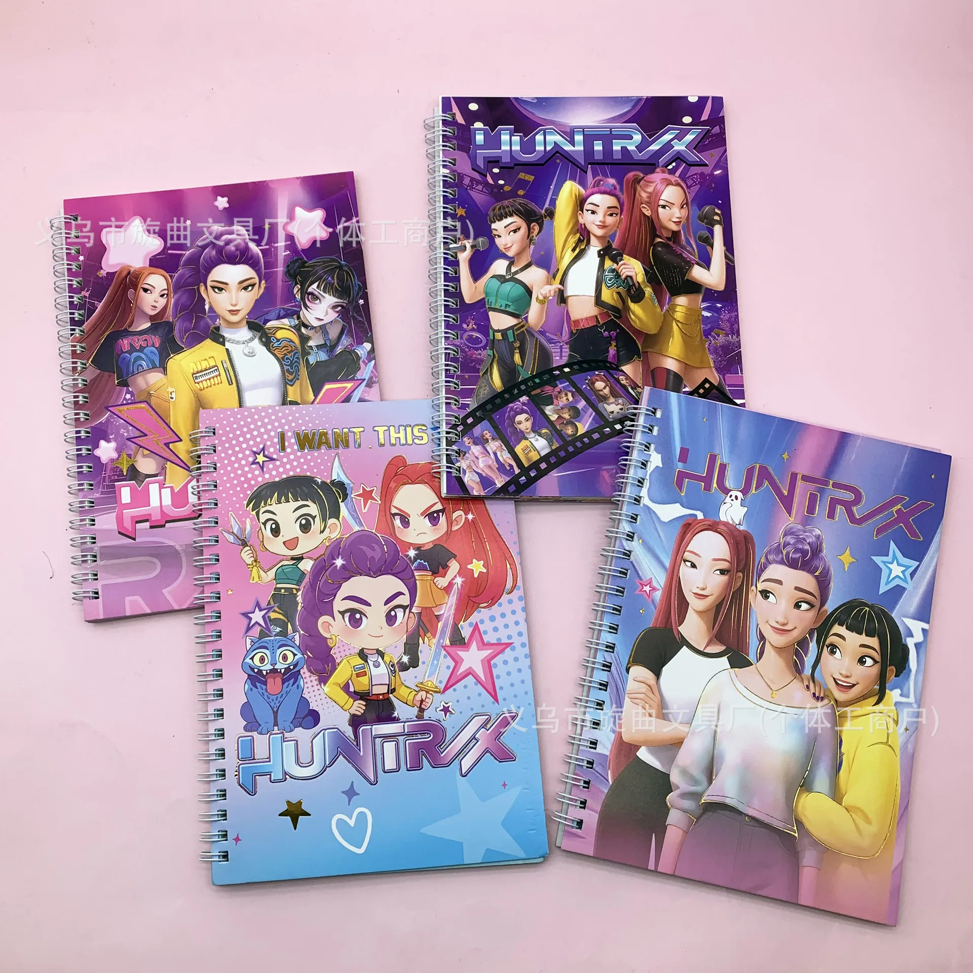 

New Kpop Demon Hunters Anime Notebooks Stationery Coil Writing Pads for Students School Supplies Office Accessories Gift