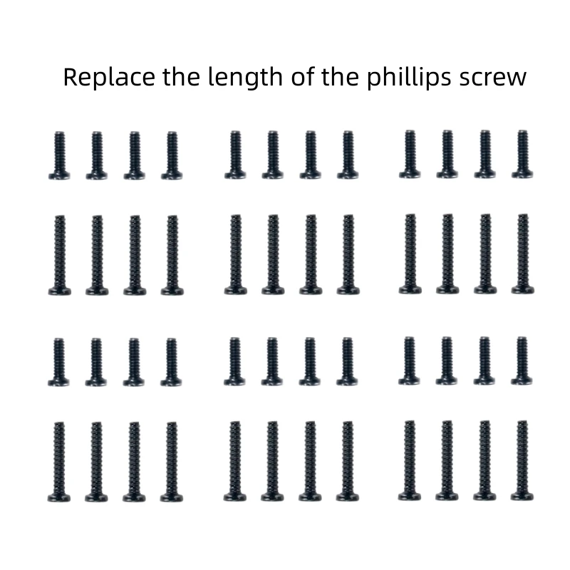 1pcs Suitable For For Steam DECK Game Handheld Case Back Cover Replacement Phillips Screw Long And Short Flat Set