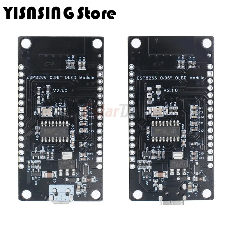 NodeMCU ESP8266 V3 Development Board With 0.96 Inch OLED Display CH340 ESP-12F WiFi Module TYPE-C USB For Arduino/Micropython