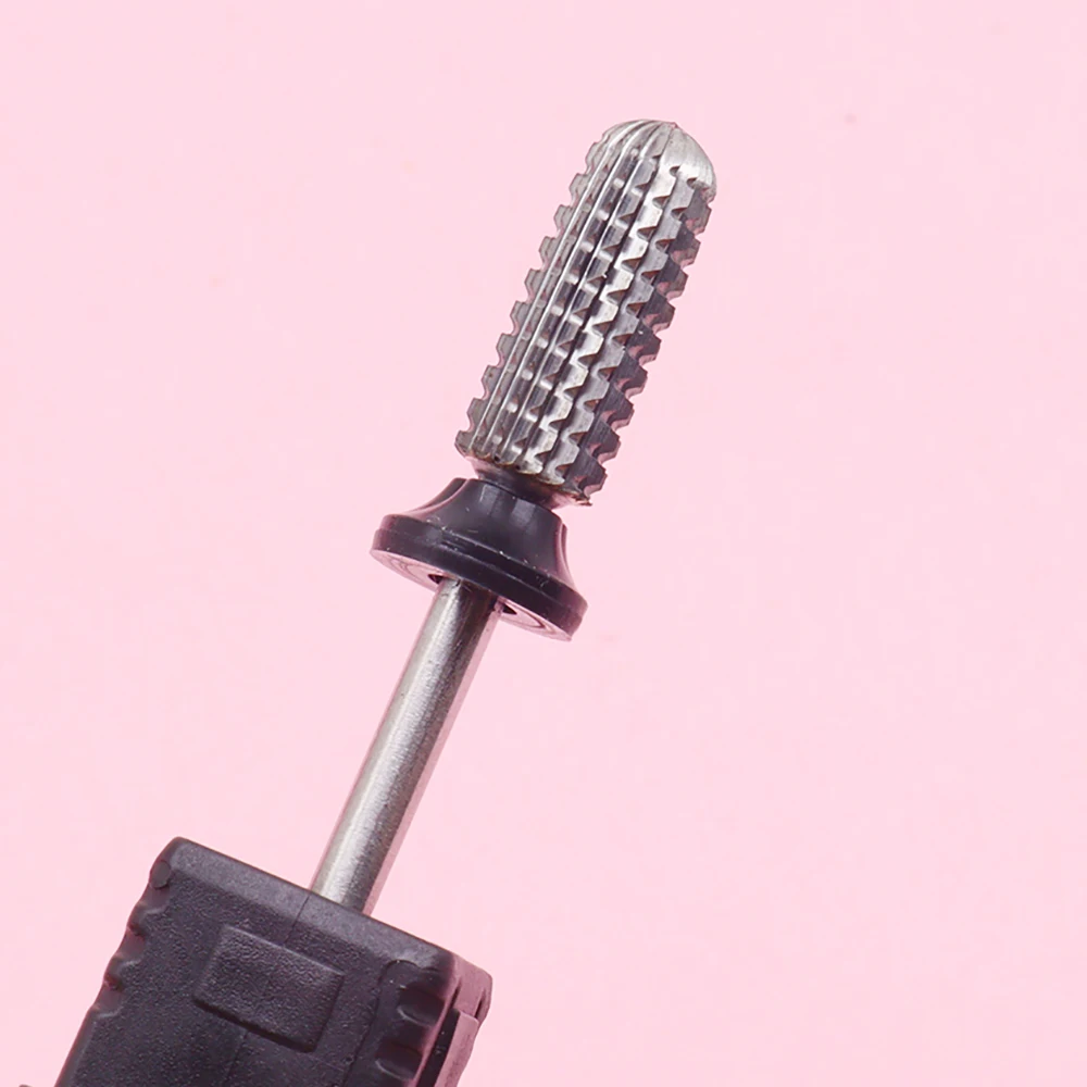 Brocas de aço de tungstênio para unhas, brocas de carboneto de 3/32 '', remoção rápida para manicure, pedicure e polimento de cutícula, 1 peça