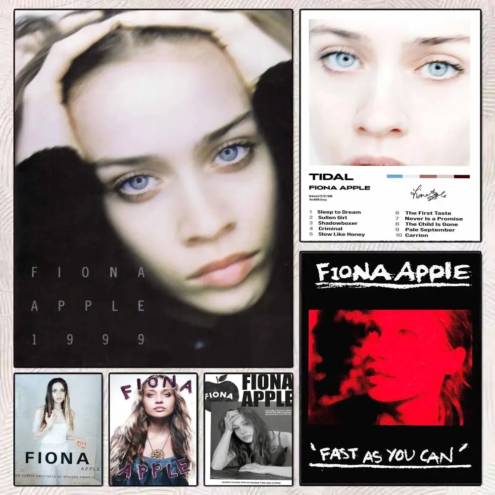 Singer F-Fiona Apple Music Poster Modern Minimalist Wall Art Prints Poster Home Decor Interior Bedroom Living Room