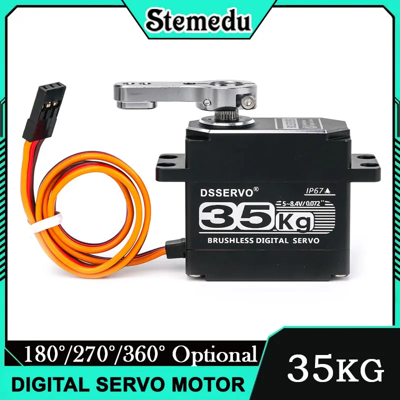 

BLS3335 35kg Brushless Digital Servo 180/270° Full Metal High Torque for RC Car Robot Waterproof Coreless Motor