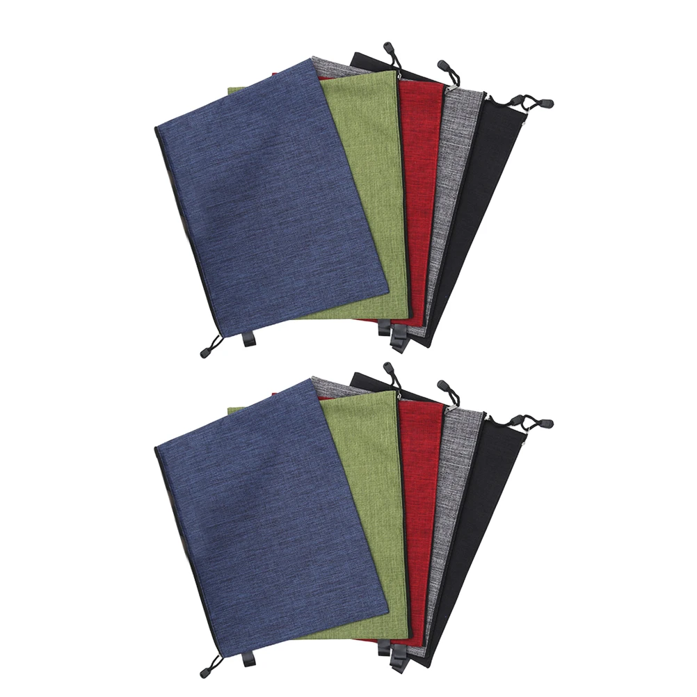 

10pcs Zipper Bags Waterproof Oxford Cloth File Organizer Portable Document Holder School Office Supplies B4 Size