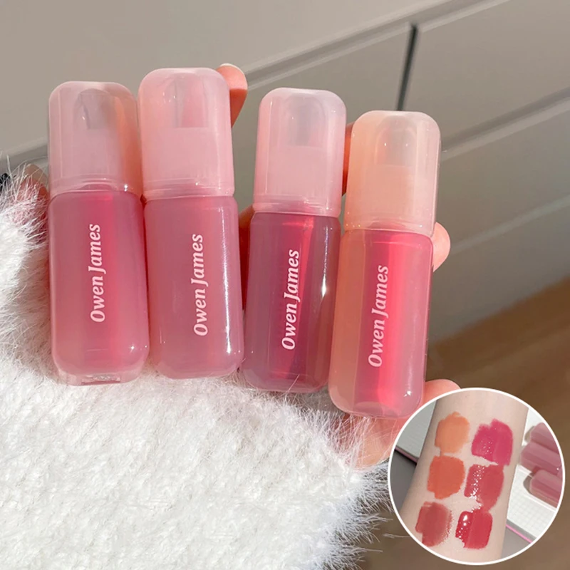 Feuchtigkeitsspendender Saft, roter Lipgloss, Kirschspiegel, Wasser, Lippenglasur, Gelee, Glas, Lippenöl, wasserfester Lippenstift, Nude, klare Tönung, Make-up