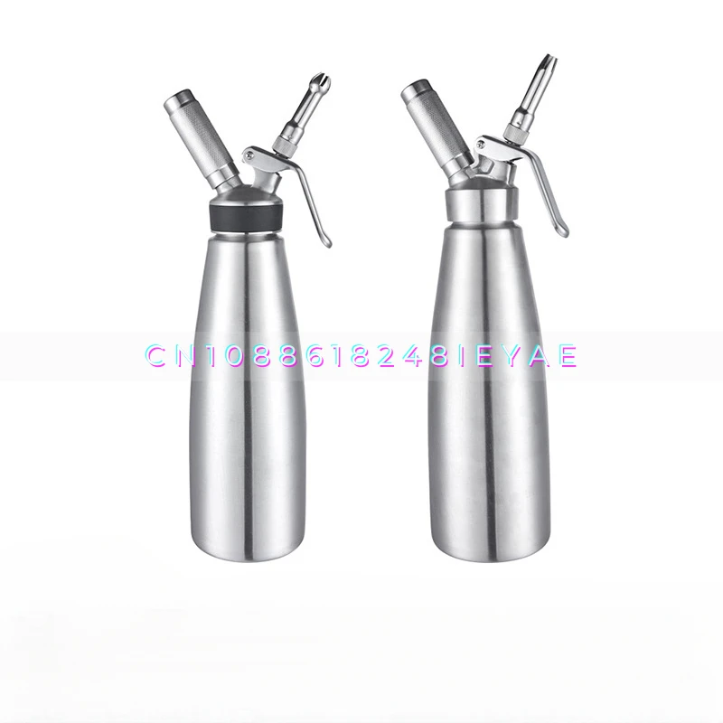 Stainless Steel Foamer 1000ml Cream Gun Foaming Gun Cake Piping Machine Piping Nozzle Rainbow Bottle Type Cream Gun