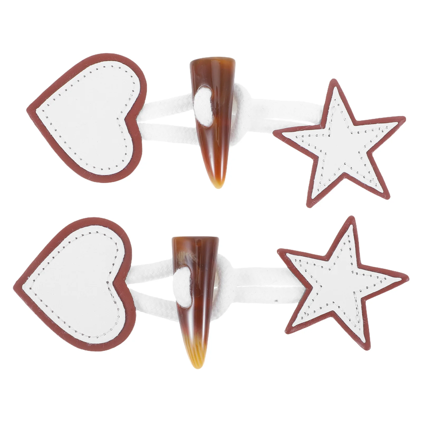 

2Pairs PU Faux Horn Toggles Buttons DIY Sewing Coat Jacket Closures Black Vintage Hardware Jacket Button Closure