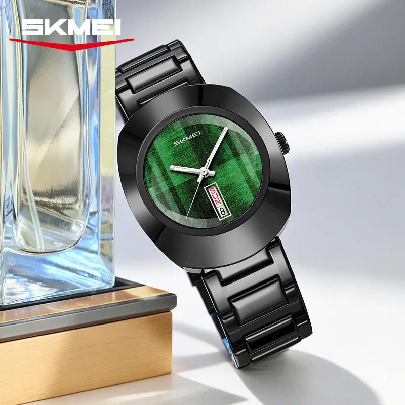 SKMEI 9410 Dial Men's Quartz Waterproof Weekly Calendar Business Luxury Men's Watch New Retro Design Premium Watch