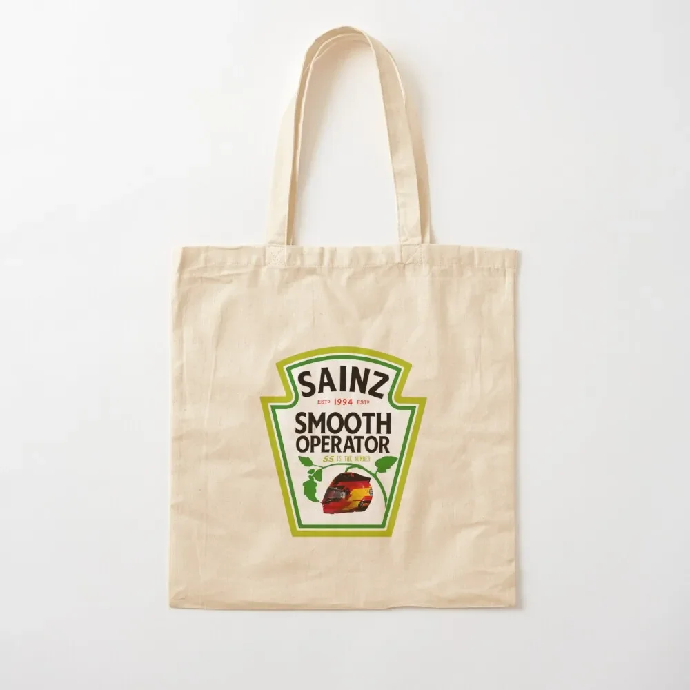 

Carlos Sainz Smooth Operator 2023 Tote Bag shoping bag shopping bag logo shopper woman cloth woman