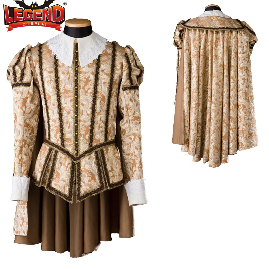 

Queen Elizabeth Tudor Period Men Tudor King Henry Costume Royal Court Cosplay Renaissance Performance Costume Stage Outfit