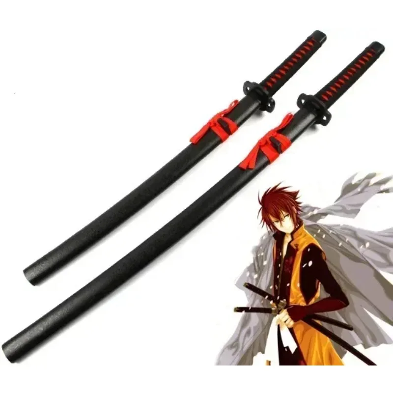 80/100cm Show Hakuouki Okita Souji Wooden Sword Model Anime Cosplay Props 2D Walking Sabre Katana Party Prop Cosplay Accessories