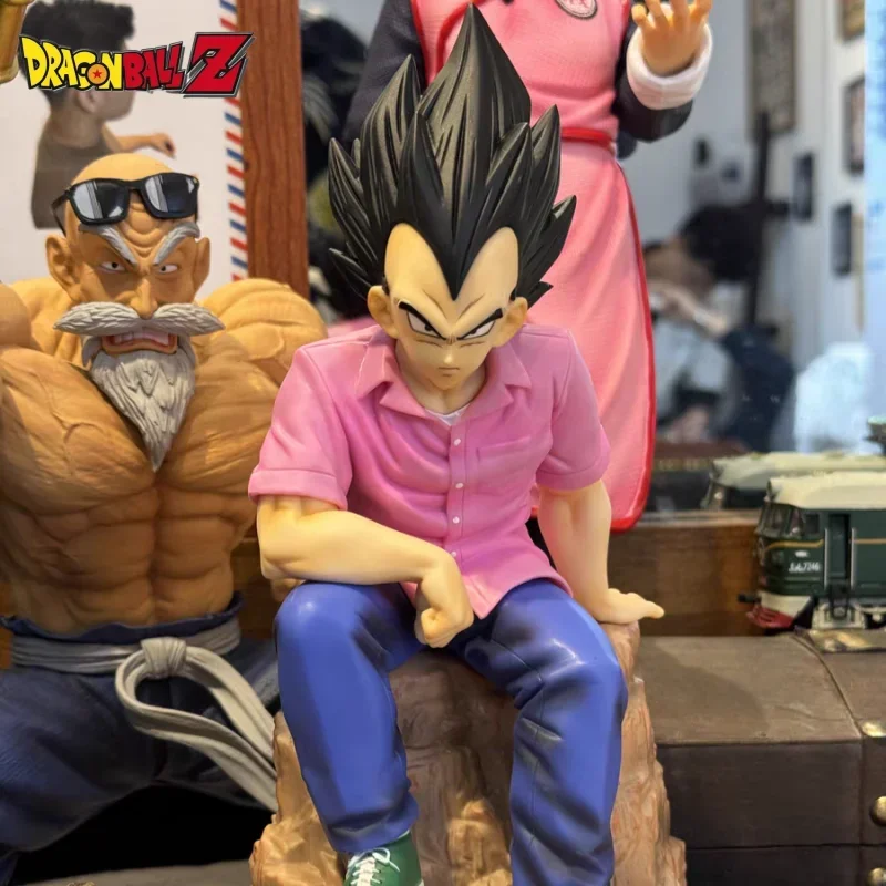 

Dragon Ball GK Vegeta Fc plain clothes trendy casual sitting posture Model ornaments anime peripherals action figures doll gifts