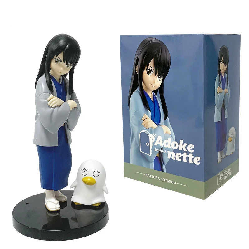 14CM 사카타 긴토키 & 카츠라 코타로 애니메이션 피규어 세트 오리지널 긴탐마 스탠드 모델 장난감 수집가 및 팬들을 위한 장식품 데코라