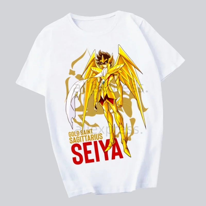 

Saint Seiya Knights Of The Zodiac Awesome футболки для парней с круглым вырезом и коротким рукавом, обычные мужские качественные мужские футболки в стиле хип-хоп